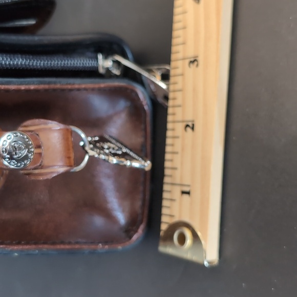 Vintage Brown /Black Faux Snakeskin Leather Marc Chantal MC Shoulder Bag. - Picture 15 of 16